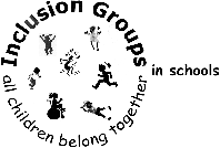 Inclusion Groups logo - all children belong together in schools